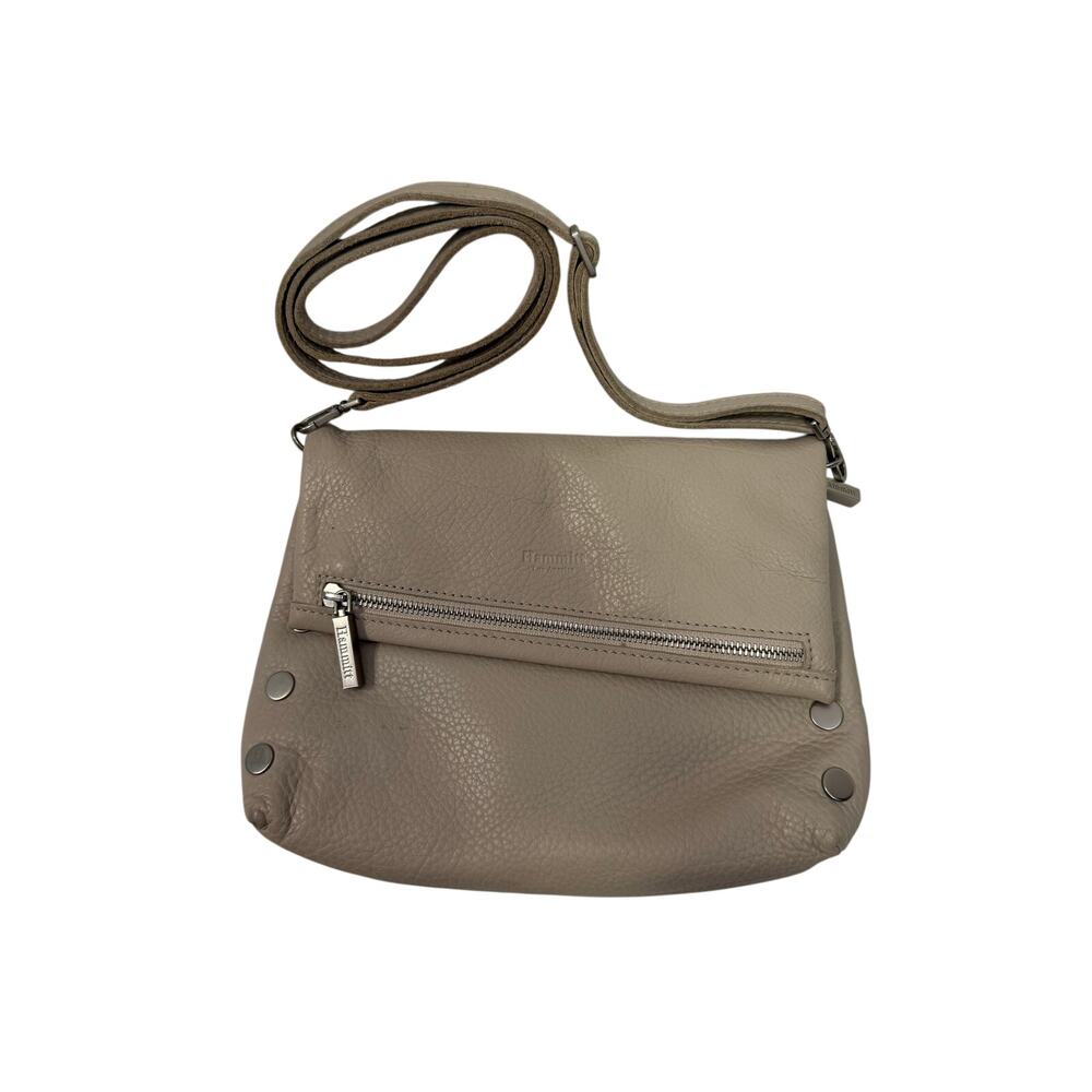 Hammitt Cream Tan Red VIP Crossbody Leather Purse Clutch GS
